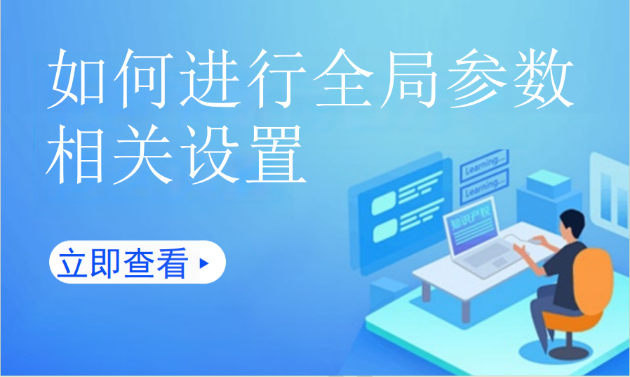 如何进行全局参数相关设置（美业丽人）